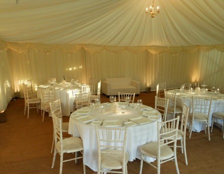 Wedding Marquee with coconut matting